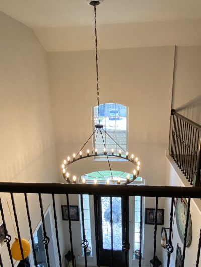 residential-electrical-services-lighting-san antonio-high-ceiling-2